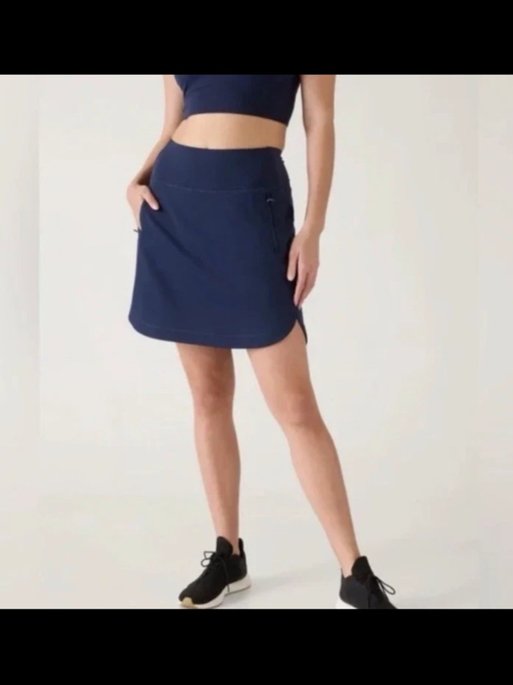 Athleta Black  Active Mini Skort